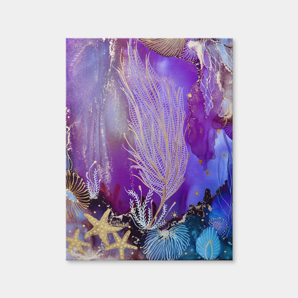 Blushing Reef Wall Art — Canvas Wrap Format preview