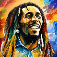 Bob Marley Colorful Wall Art
