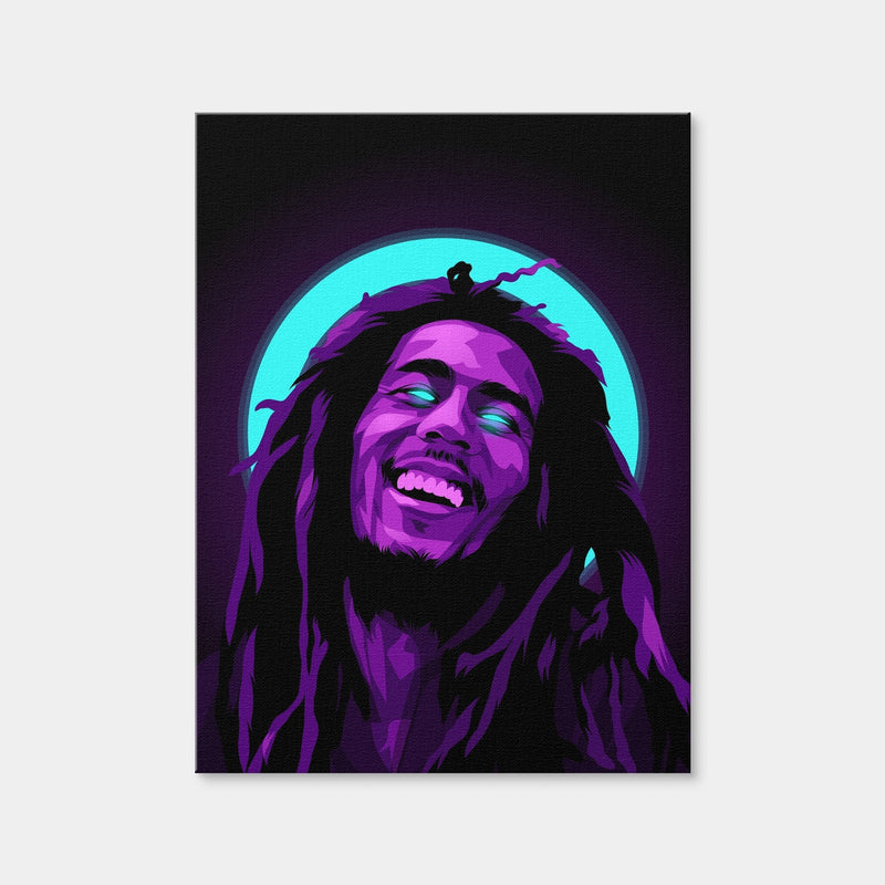 AUTO-MOCKUP WHITE | Bob Marley Halo | 1 Piece | Gallery Wrap Canvas | group=3x4
