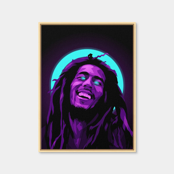 Bob Marley Halo Wall Art — Framed Canvas Format preview