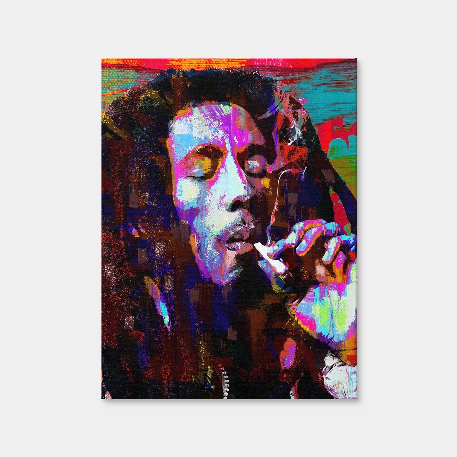 AUTO-MOCKUP WHITE | Bob Marley Joint | 1 Piece | Gallery Wrap Canvas | group=3x4