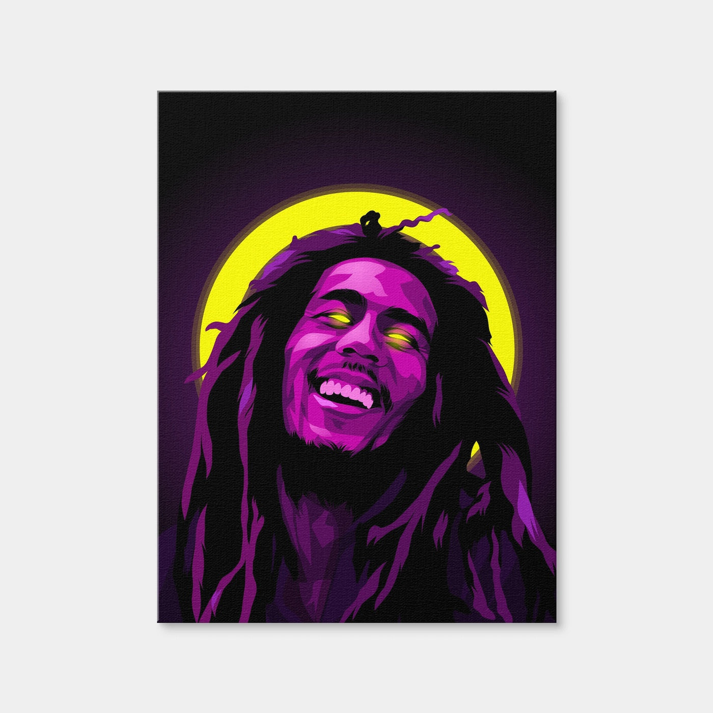 AUTO-MOCKUP WHITE | Bob Marley Purple | 1 Piece | Gallery Wrap Canvas | group=3x4