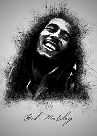 Bob Marley Sketch Wall Art