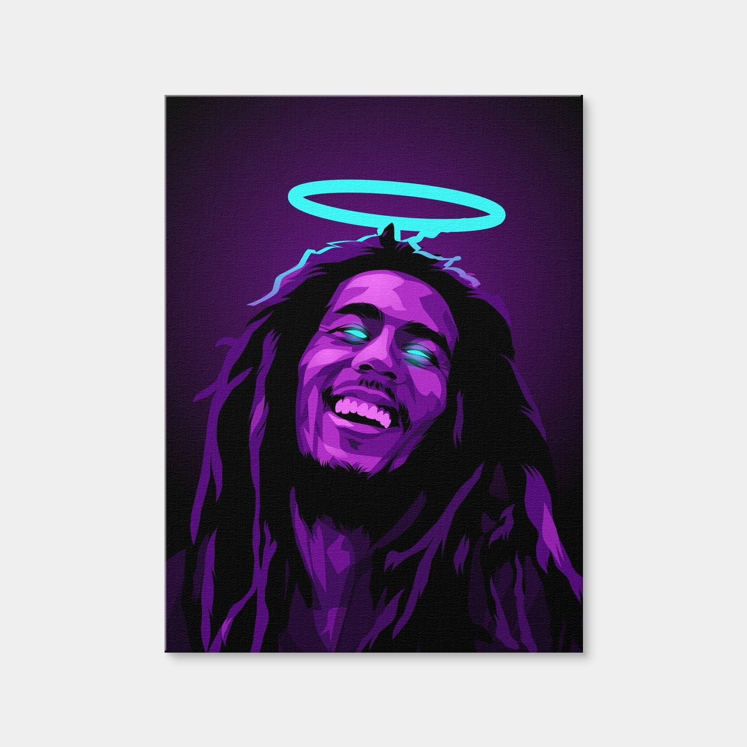 AUTO-MOCKUP WHITE | Bob marley RIP | 1 Piece | Gallery Wrap Canvas | group=3x4