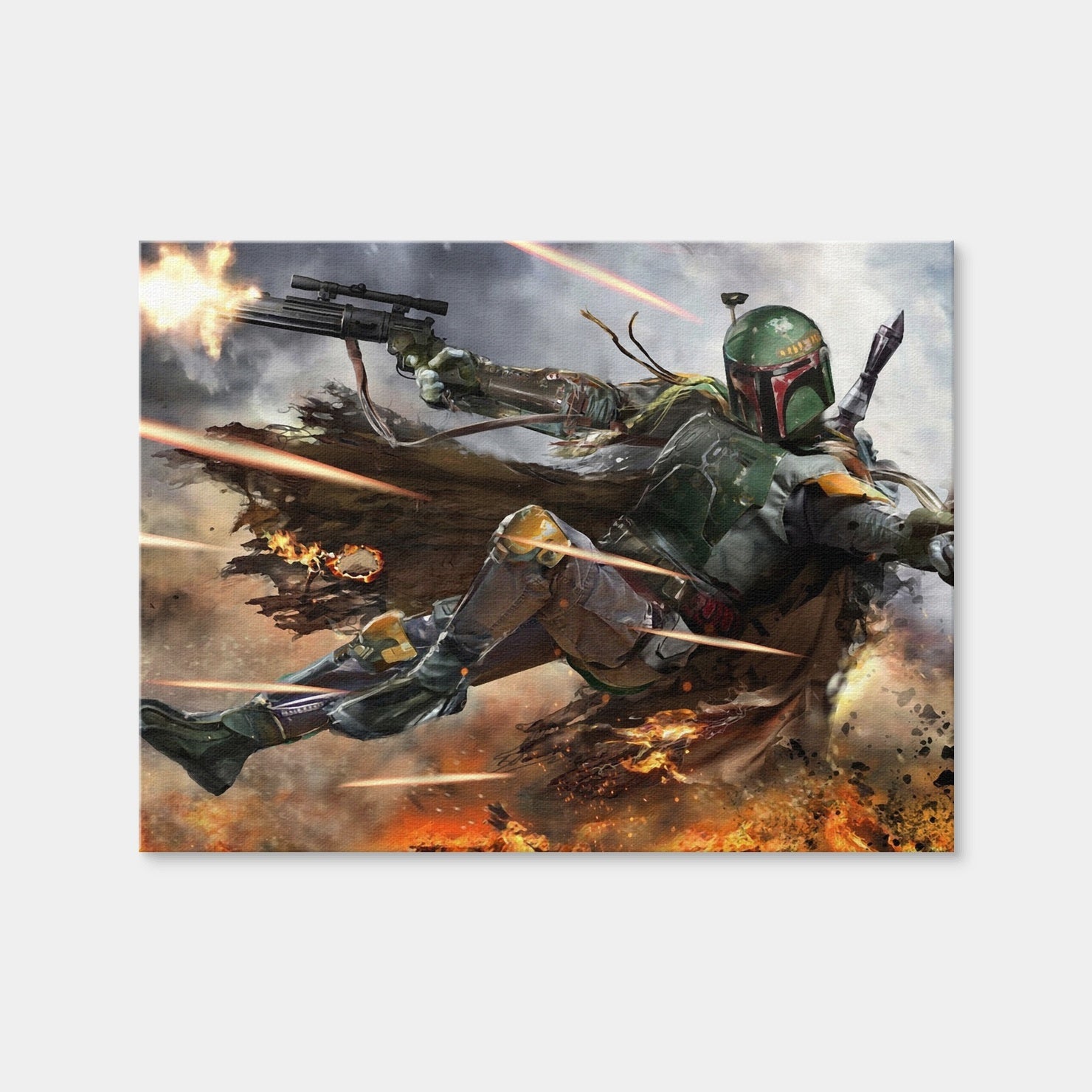 AUTO-MOCKUP WHITE | Boba Fett | 1 Piece | Gallery Wrap Canvas | group=4x3