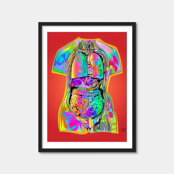 Body Organs Wall Art — Framed Print Format preview