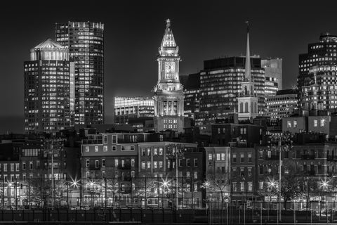 Boston At Night Wall Art