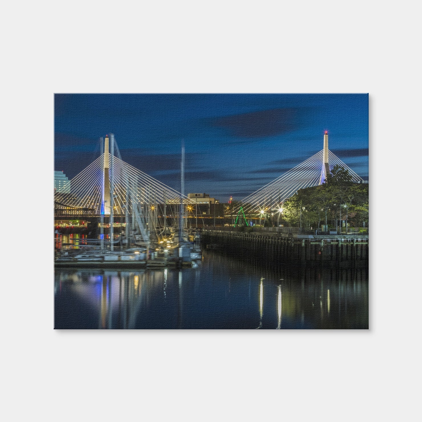 AUTO-MOCKUP WHITE | Boston Bunker Hill Bridge | 1 Piece | Gallery Wrap Canvas | group=4x3