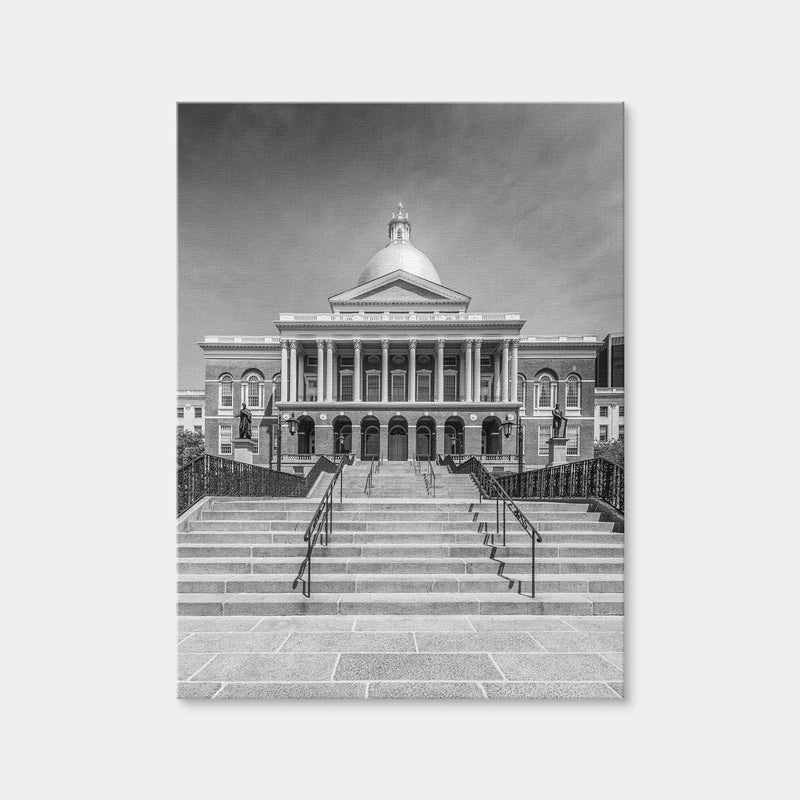 AUTO-MOCKUP WHITE | Boston Massachusetts State House | 1 Piece | Gallery Wrap Canvas | group=3x4