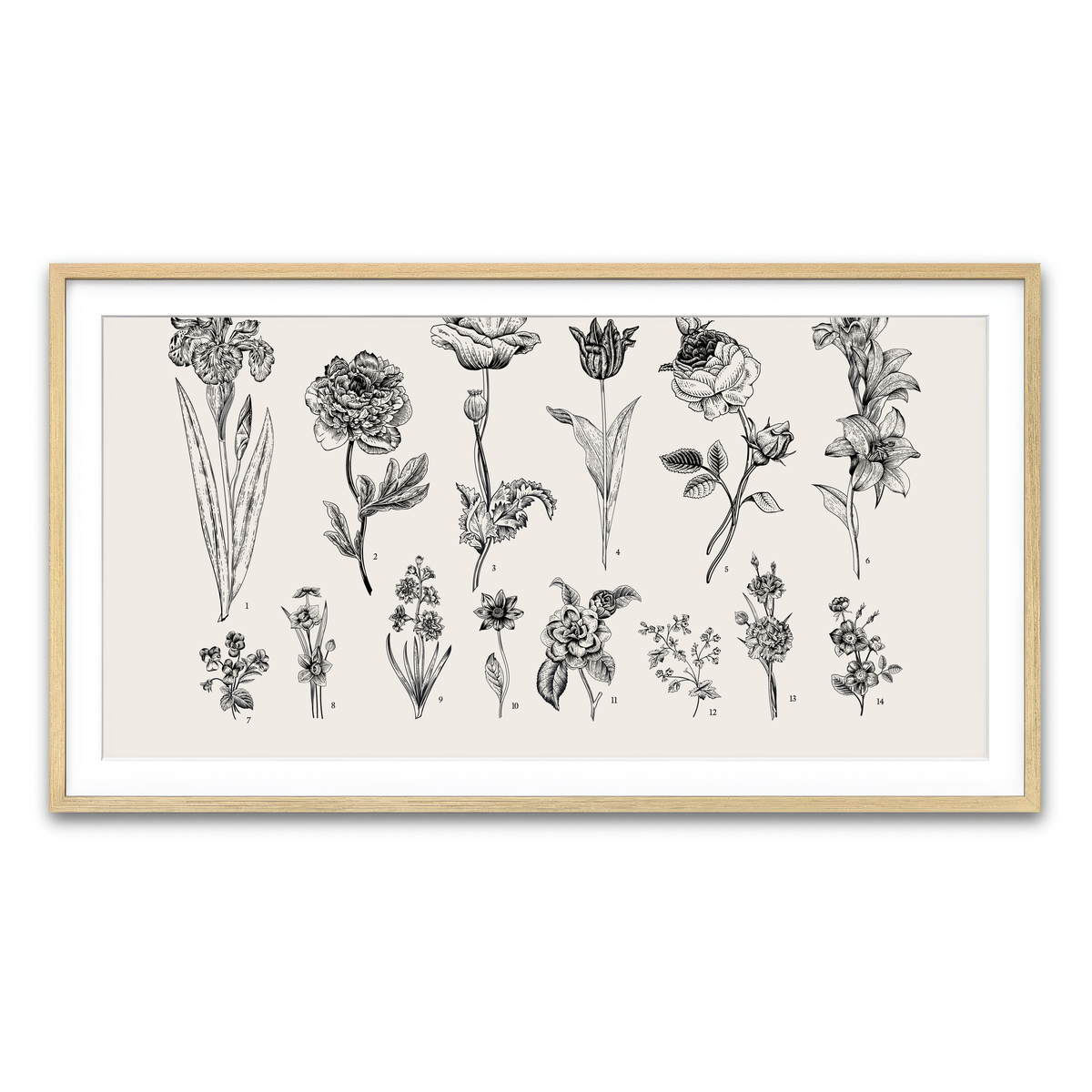 Framed Print 2x1 Natural