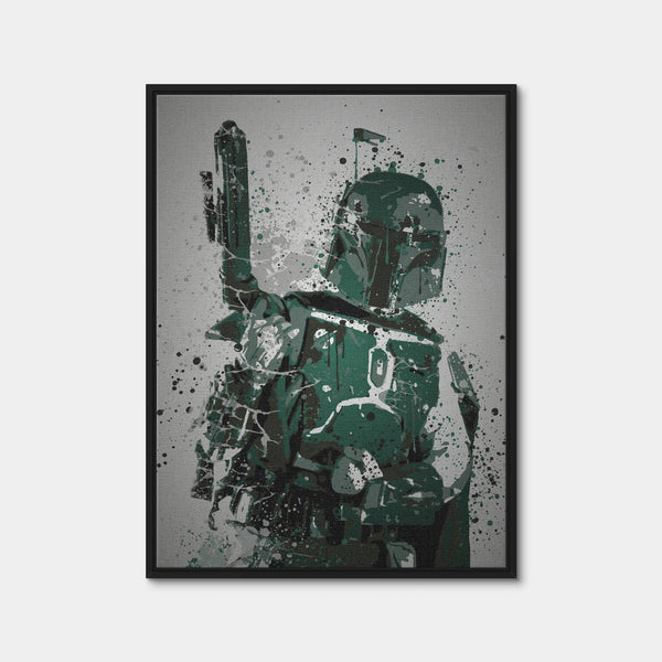 Bounty Hunter Wall Art — Framed Canvas Format preview