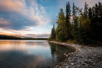 Boya Lake Sunset Wall Art
