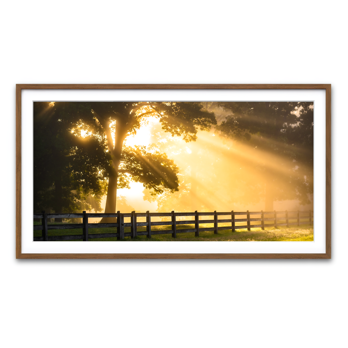 Framed Print 2x1 Walnut