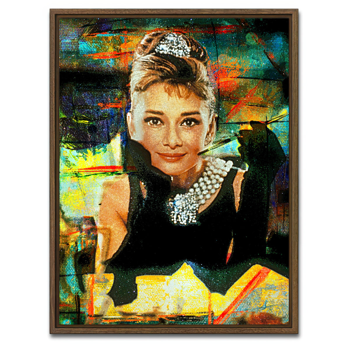AUTO-MOCKUP WHITE | Breakfast At Tiffany's | 1 Piece | Walnut Framed Canvas | group=3x4