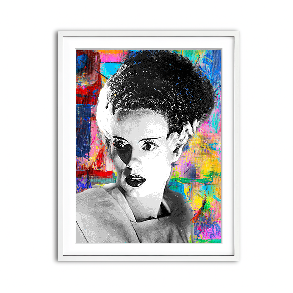 Framed Print 3x4 White