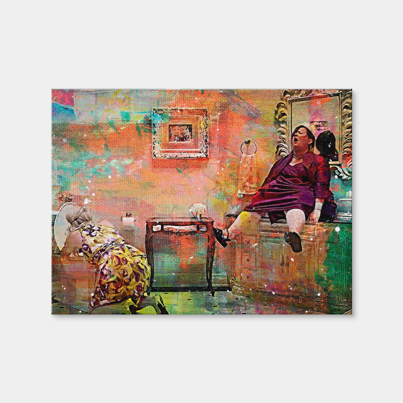 AUTO-MOCKUP WHITE | Bridesmaids Get Sick | 1 Piece | Gallery Wrap Canvas | group=4x3