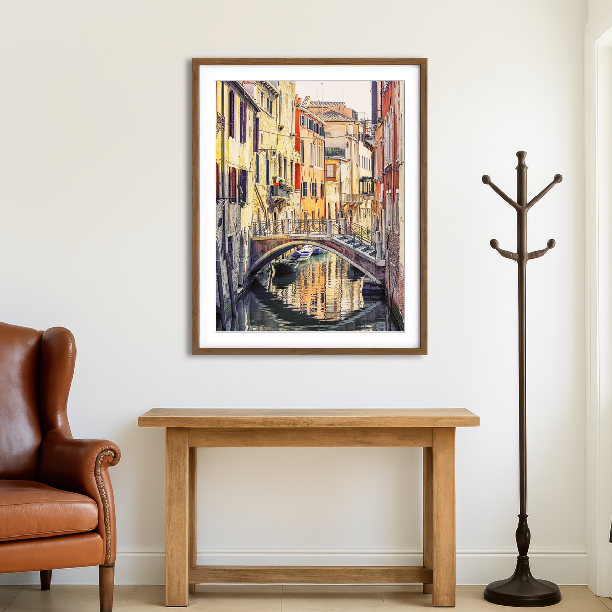 AUTO-MOCKUP ROOM | Bridge Reflection Wall Art