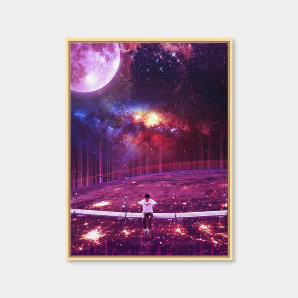 Bridge Space Wall Art — Framed Canvas Format preview