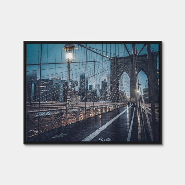 Bridge and Clouds Wall Art — Framed Canvas Format preview