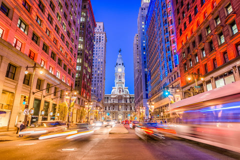 Broad Street with City Hall Wall Art