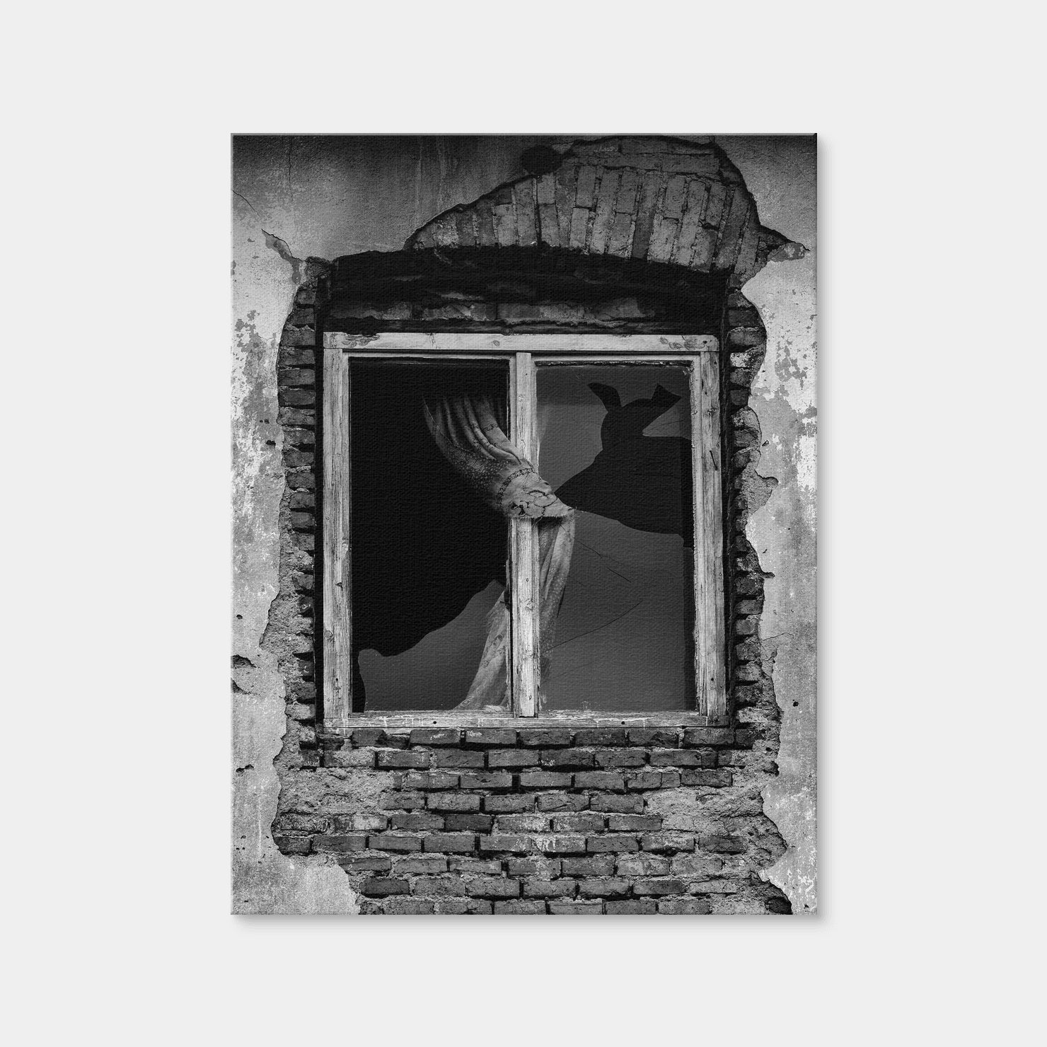 AUTO-MOCKUP WHITE | Broken Window | 1 Piece | Gallery Wrap Canvas | group=3x4