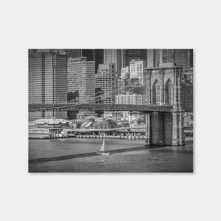 AUTO-MOCKUP WHITE | Brooklyn Bridge & Manhattan Skyline | 1 Piece | Gallery Wrap Canvas | group=4x3