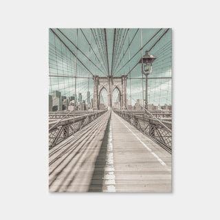 AUTO-MOCKUP WHITE | Brooklyn Bridge Vintage Style | 1 Piece | Gallery Wrap Canvas | group=3x4