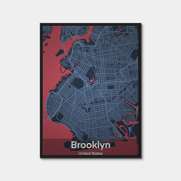 Brooklyn Wall Art — Framed Canvas Format preview