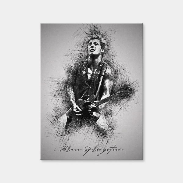 Bruce Springsteen Back in the Day Wall Art — Canvas Wrap Format preview