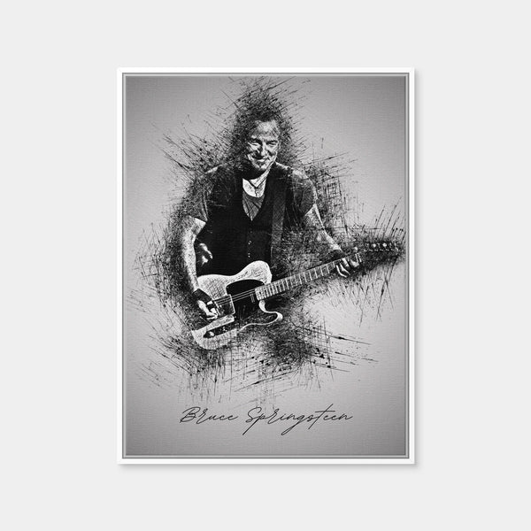 Bruce Springsteen Guitar Wall Art — Framed Canvas Format preview