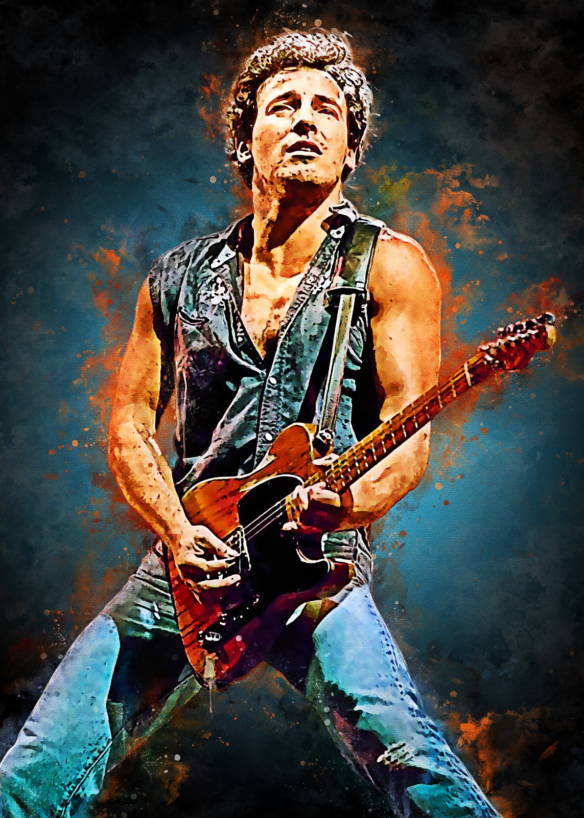 Bruce Springsteen Young Wall Art