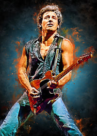 Bruce Springsteen Young Wall Art