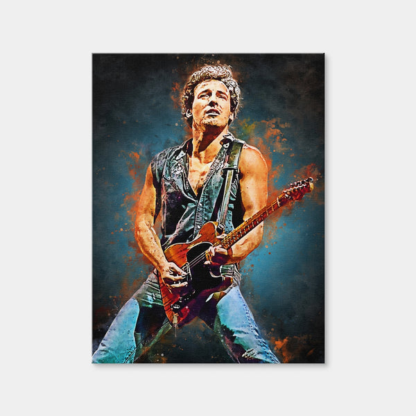 Bruce Springsteen Young Wall Art — Canvas Wrap Format preview