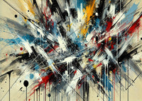 Brush Stroke and Splashes Wall Art