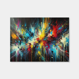 AUTO-MOCKUP WHITE | Brush Stroke and Splashes Dark | 1 Piece | Gallery Wrap Canvas | group=4x3