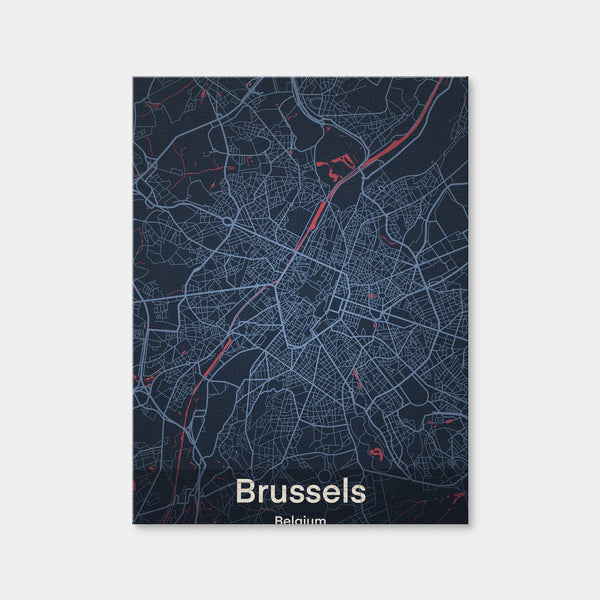 Brussels Wall Art — Canvas Wrap Format preview