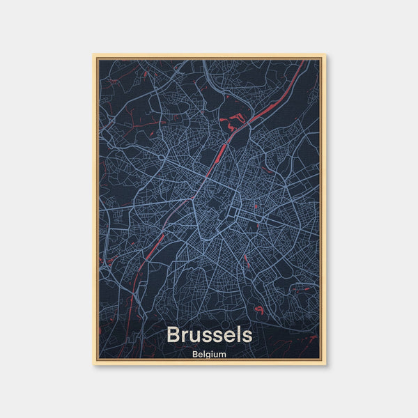 Brussels Wall Art — Framed Canvas Format preview