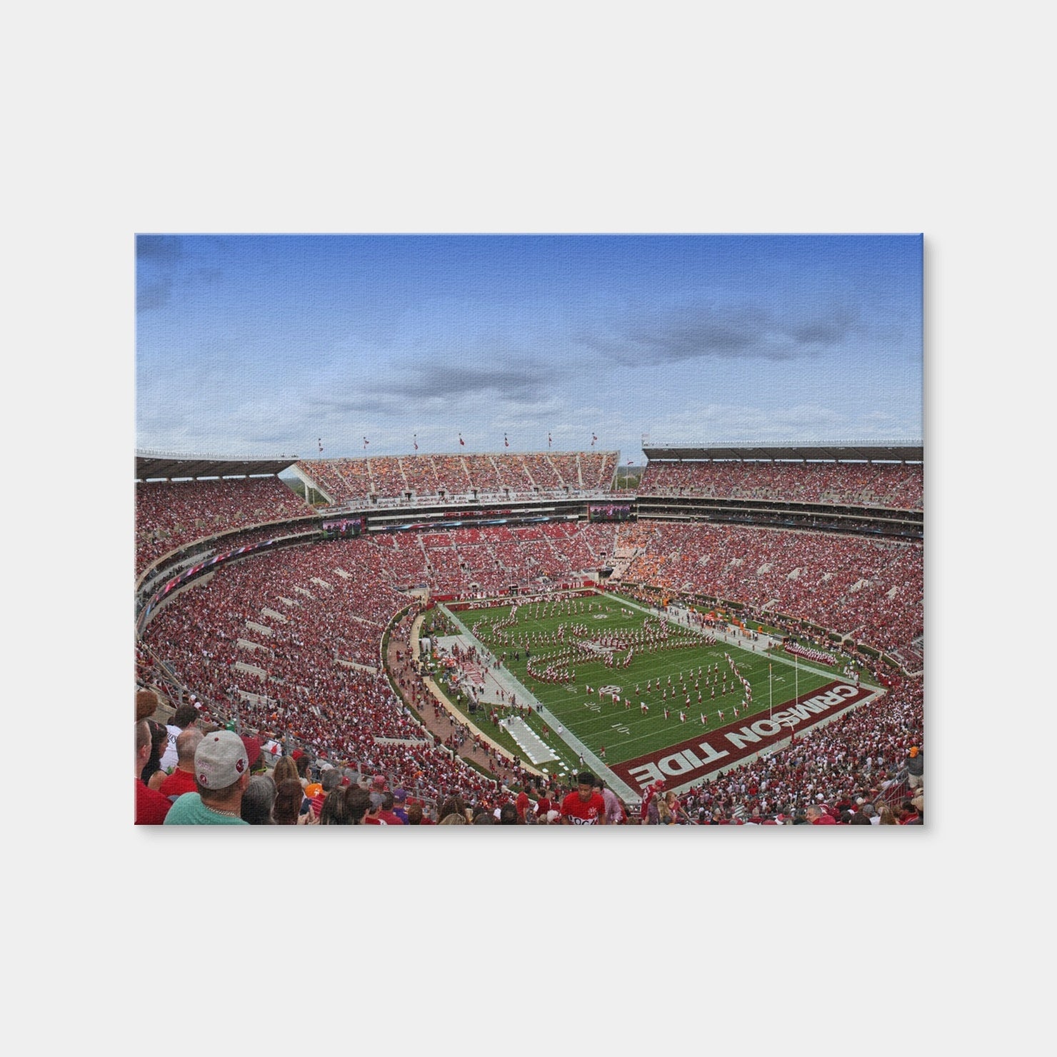 AUTO-MOCKUP WHITE | Bryant Denny Stadium | 1 Piece | Gallery Wrap Canvas | group=4x3