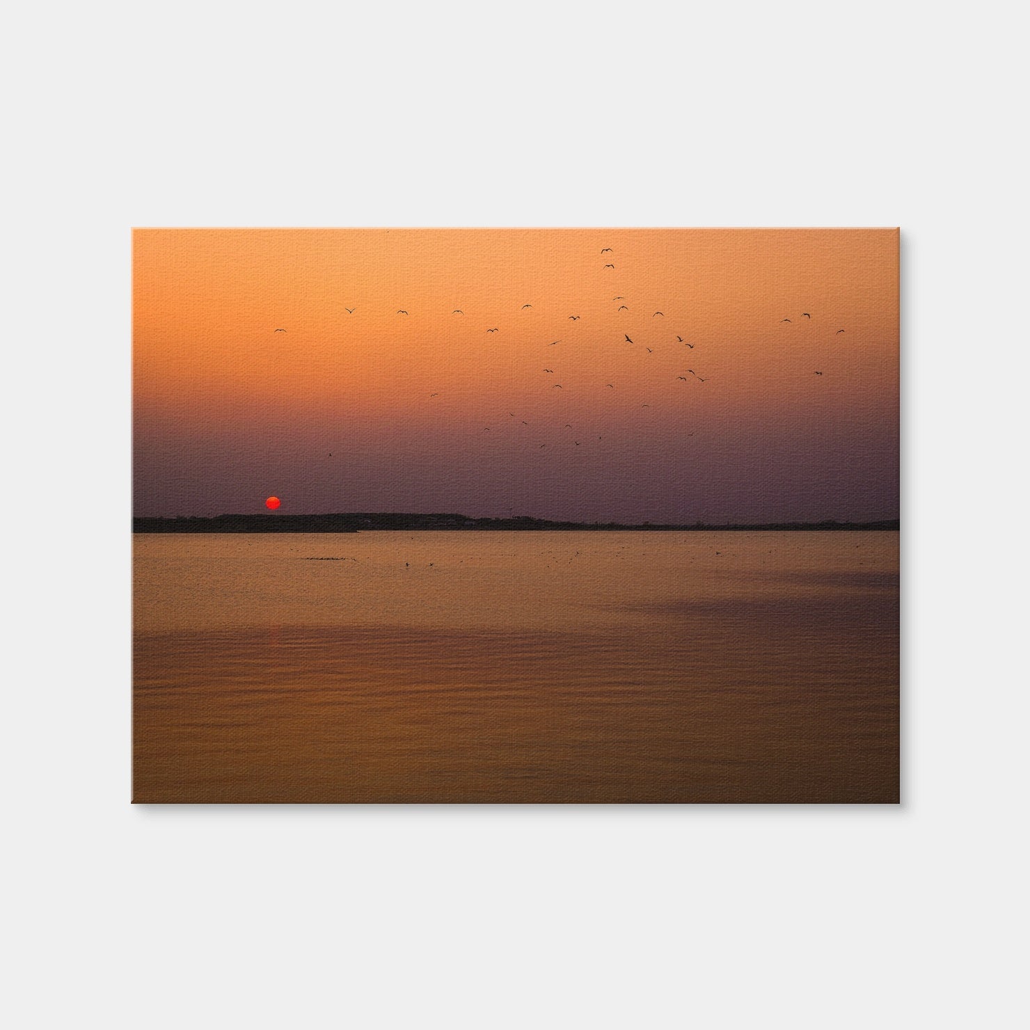 AUTO-MOCKUP WHITE | Bucharest Sunset 11 | 1 Piece | Gallery Wrap Canvas | group=4x3