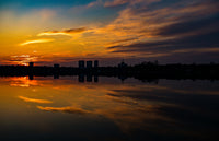 Bucharest Sunset 4 Wall Art