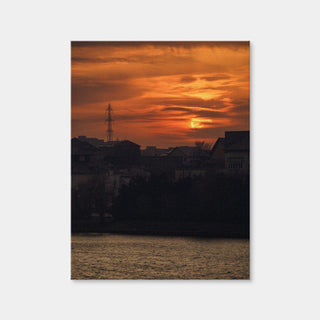 AUTO-MOCKUP WHITE | Bucharest Sunset 6 | 1 Piece | Gallery Wrap Canvas | group=3x4