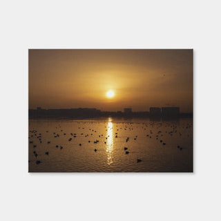 AUTO-MOCKUP WHITE | Bucharest Sunset 7 | 1 Piece | Gallery Wrap Canvas | group=4x3