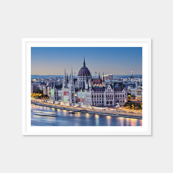 Budapest Sunset Wall Art — Framed Print Format preview