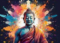 Buddha Color Splash Wall Art