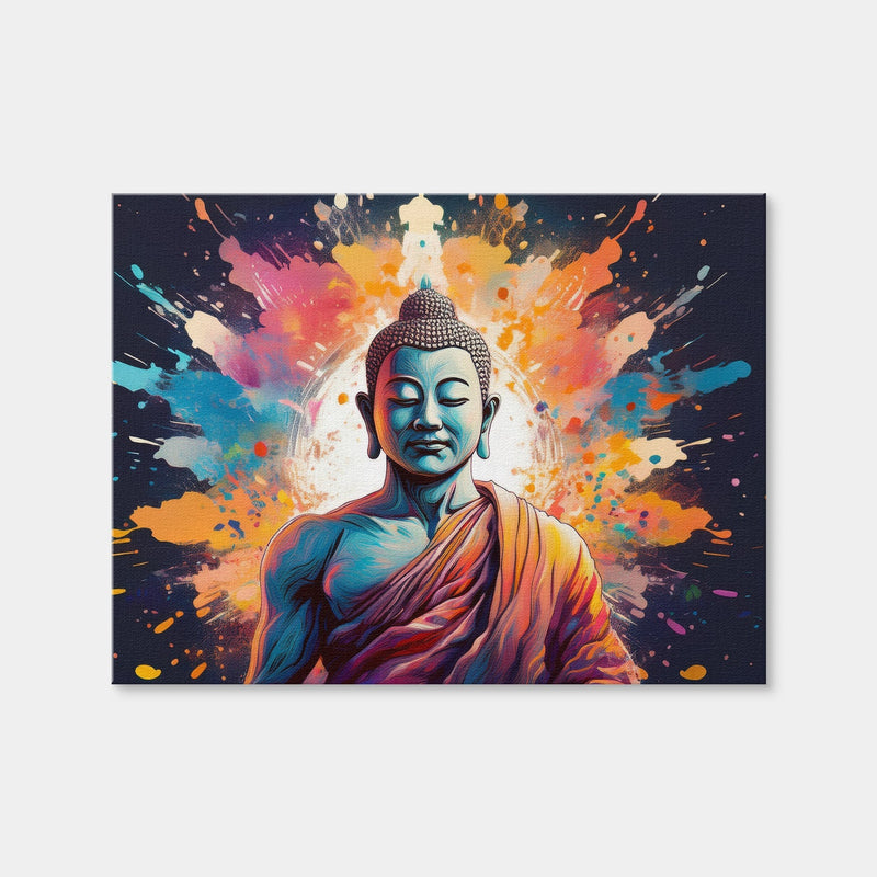 AUTO-MOCKUP WHITE | Buddha Color Splash | 1 Piece | Gallery Wrap Canvas | group=4x3
