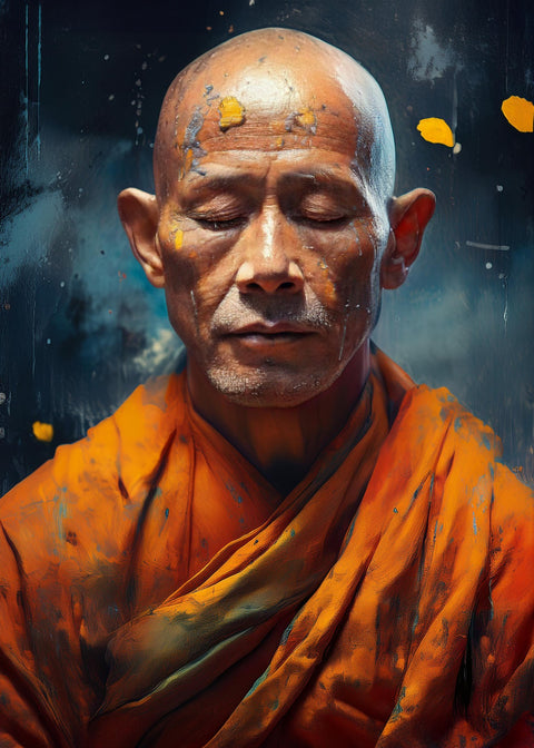 Buddhist Monk Wall Art