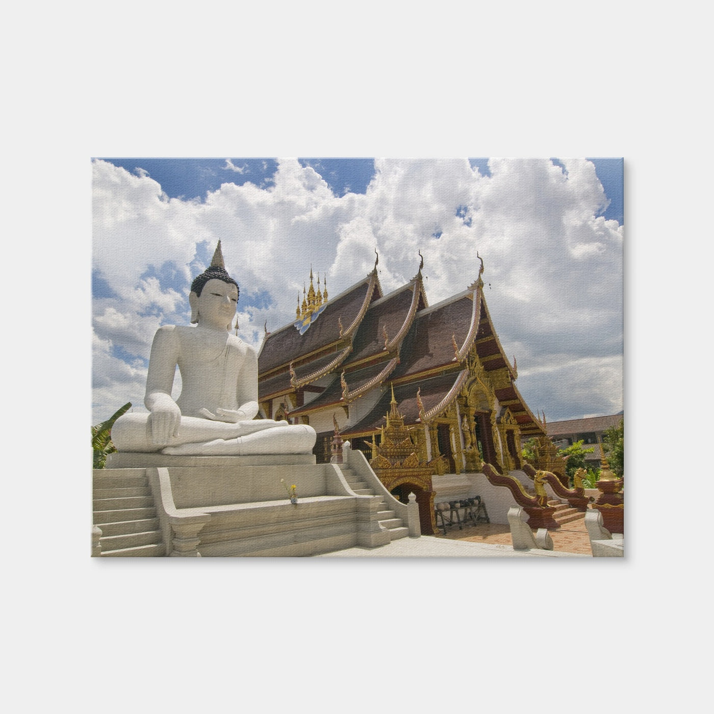 AUTO-MOCKUP WHITE | Buddhist Temple in Chiang Mai | 1 Piece | Gallery Wrap Canvas | group=4x3