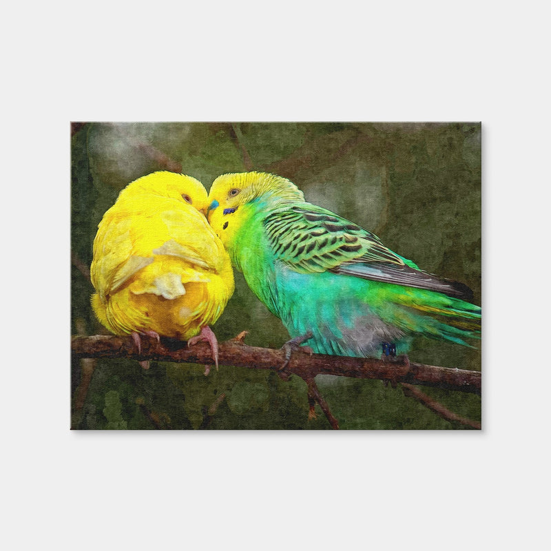 AUTO-MOCKUP WHITE | Budgie Snuggles | 1 Piece | Gallery Wrap Canvas | group=4x3