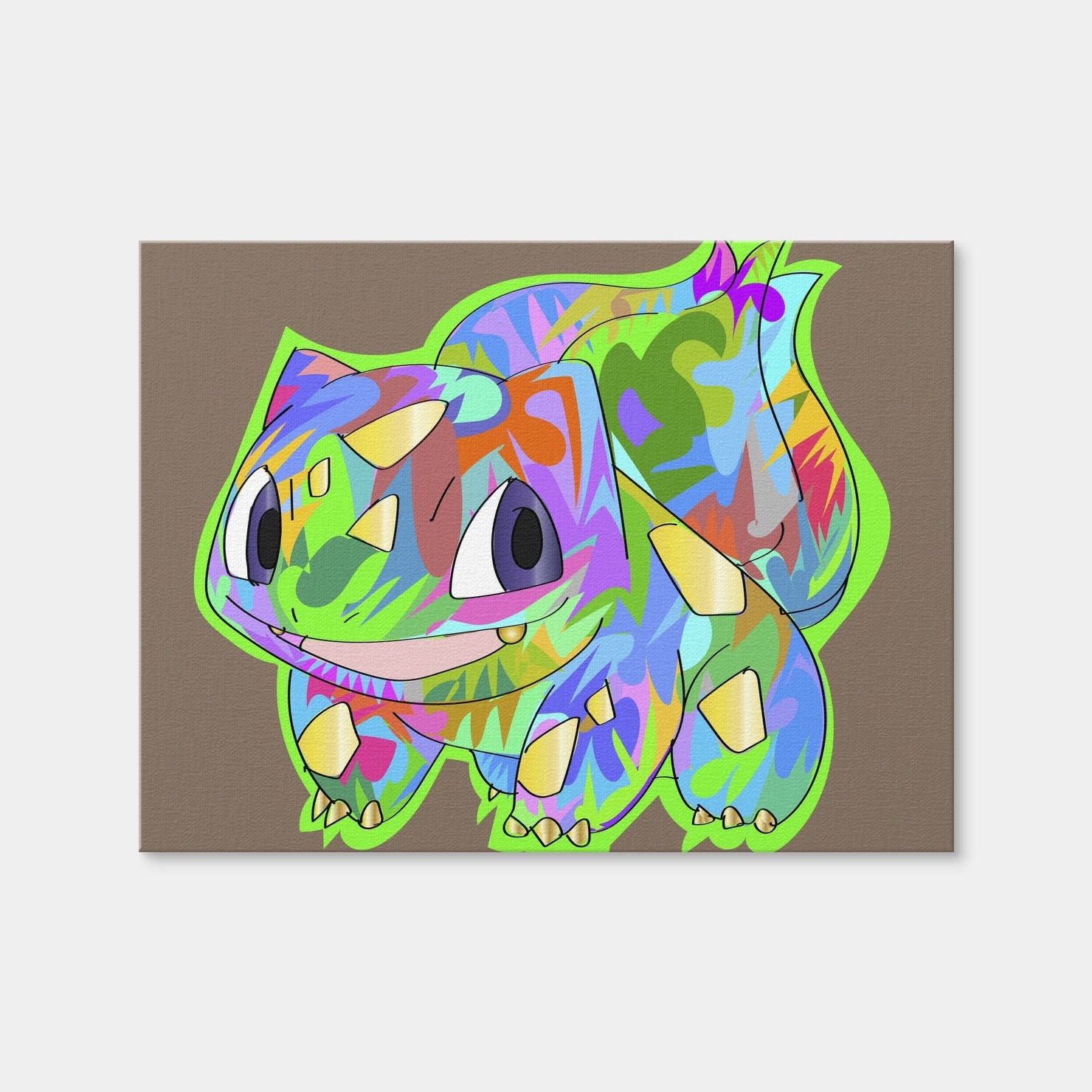 AUTO-MOCKUP WHITE | Bulbasaur | 1 Piece | Gallery Wrap Canvas | group=4x3