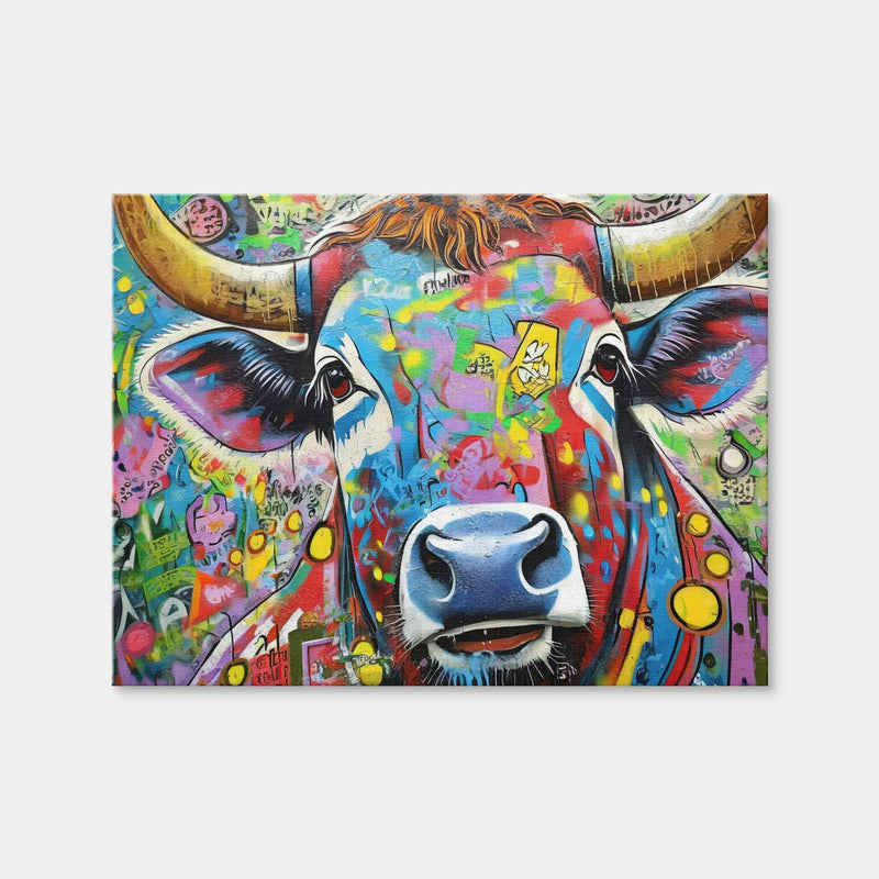 AUTO-MOCKUP WHITE | Bull Graffiti | 1 Piece | Gallery Wrap | group=4x3